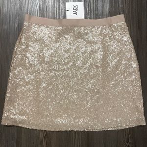 BB Dakota Matte Gold sequin mini skirt 💛